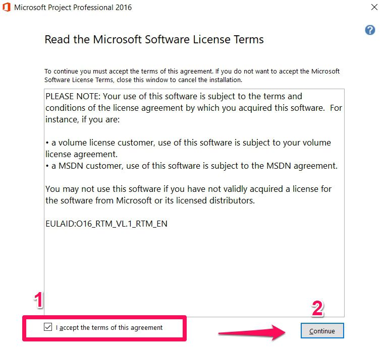 Microsoft Project 2016 1