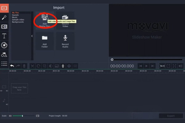 huong dan edit video tren movavi buoc 2