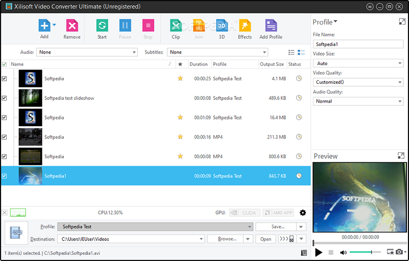 phan mem Xilisoft HD Video Converter