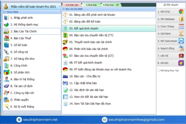 Phần mềm kế toán Smart Pro