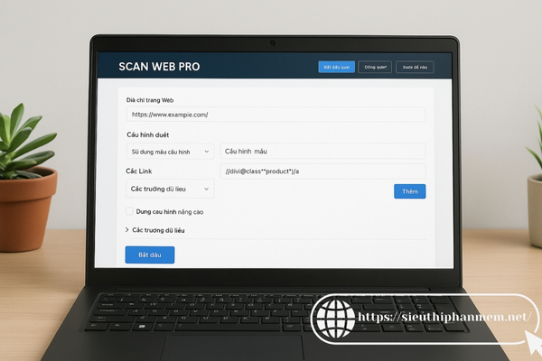 Phần mềm Scan Web Pro cho win 10
