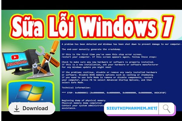 Phần mềm sửa lỗi win 7