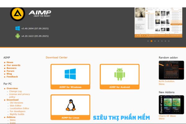 Tải aimp phần mềm nghe nhạc lossless