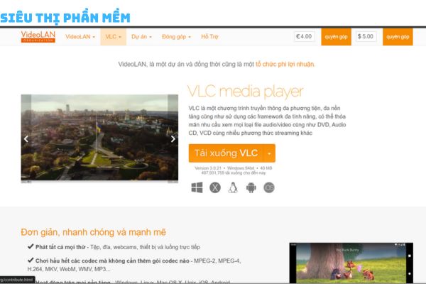 Tải VLC media phần mềm nghe nhạc lossless