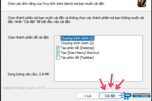 Cài đặt game bắn súng về máy