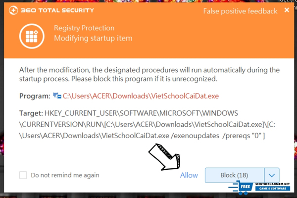 Cài đặt ứng dụng quản lý học sinh
