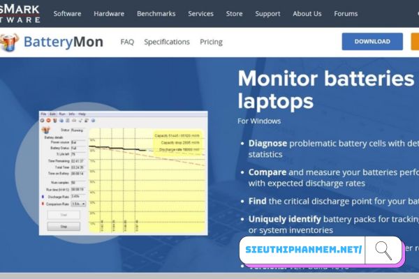 Tải phần mềm reset pin Battery Mon