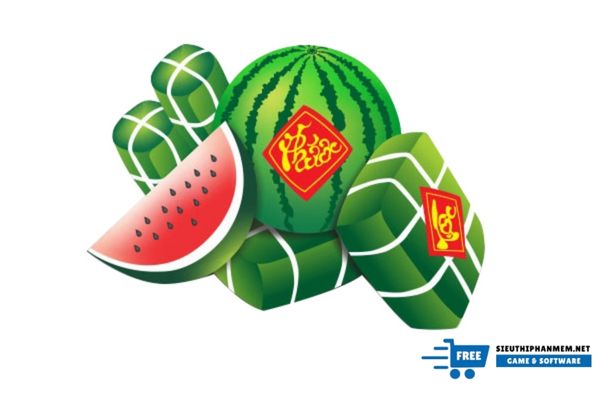 anh vector dua hau tet