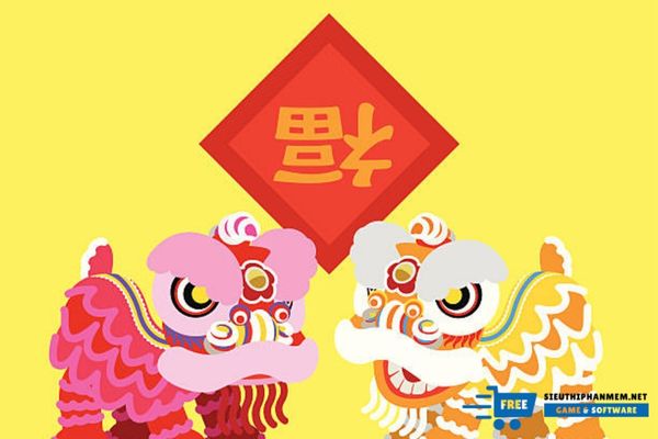 tải ảnh vector lân rồng