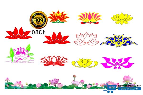 tai vector hoa sen