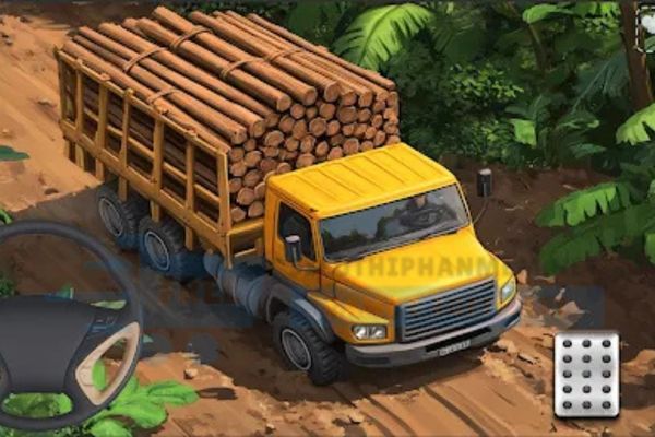 game xe tải chở gỗ