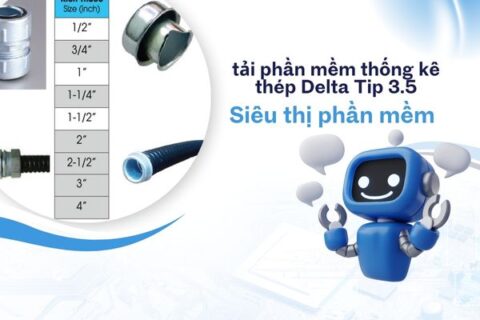phần mềm thống kê thép delta tip 3.5