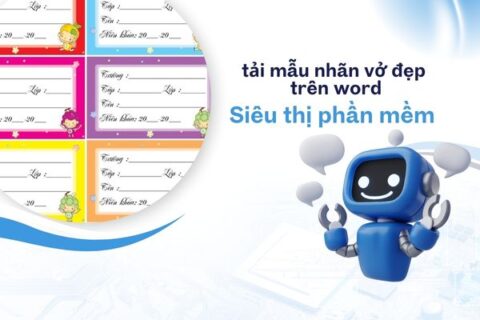 tải nhãn vở đẹp trên word