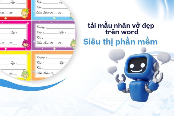 tải nhãn vở đẹp trên word