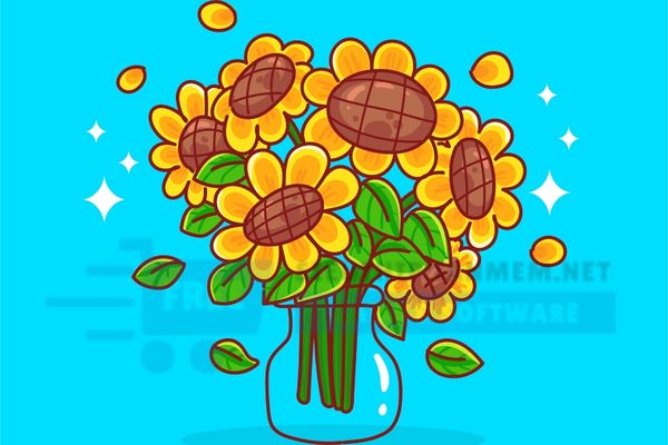 ảnh mẫu vector hoa hướng dương