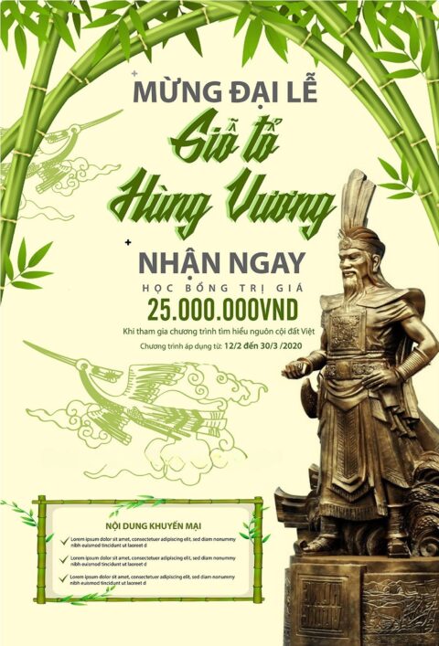 ảnh vector giỗ tổ hùng vương