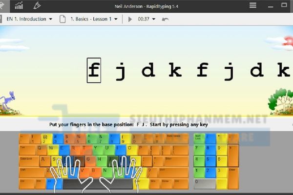 cài đặt phần mềm rapid typing