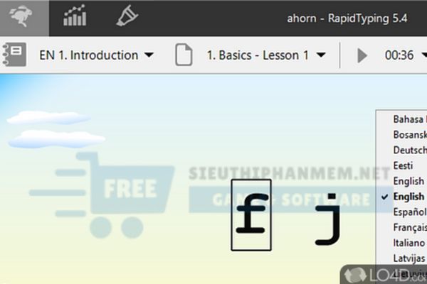 download phần mềm rapid typing