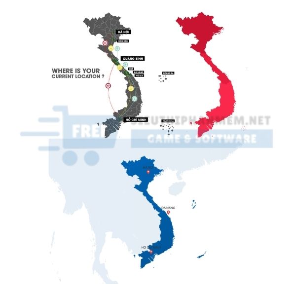 hình ảnh vector bản đồ Việt Nam