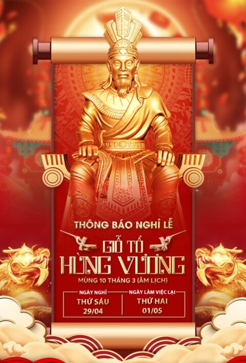 vector giỗ tổ hùng vương