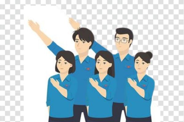 ảnh thanh niên đoàn dạng vector