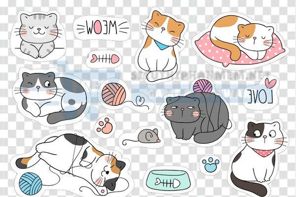 download vector con mèo