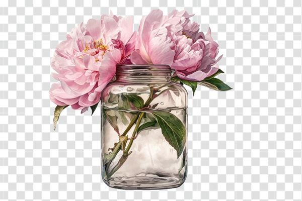 hình vector hoa mẫu đơn