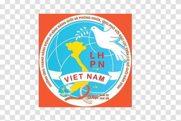 logo hội liên hiệp phụ nữ vector