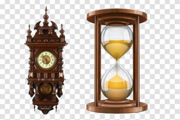 mẫu đồng hồ cát vector