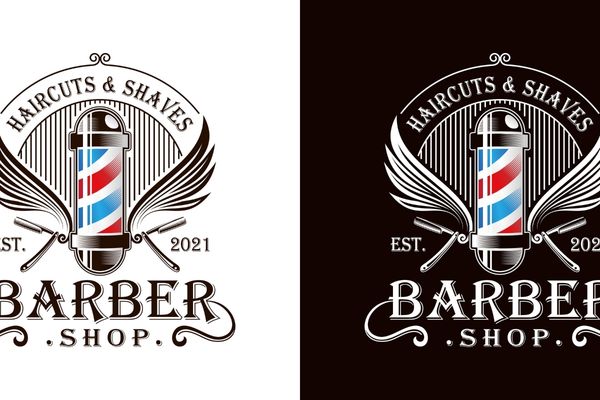 phong cách thiết kế logo barbershop