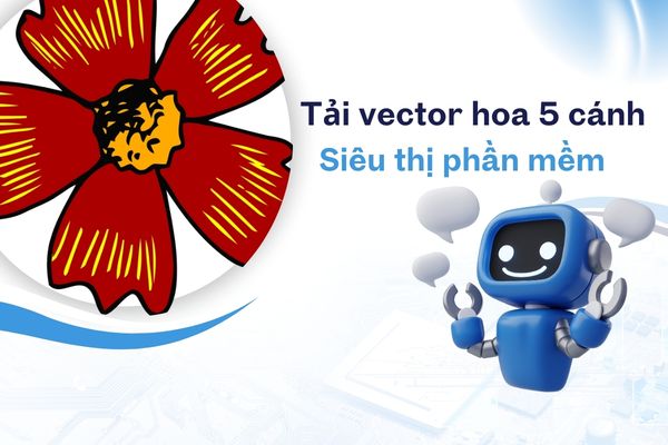 tải vector hoa 5 cánh