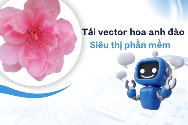 tải vector hoa đào