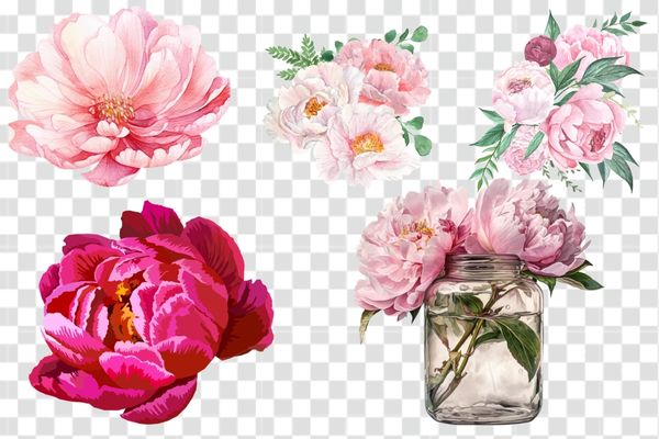 tổng hợp vector mẫu đơn