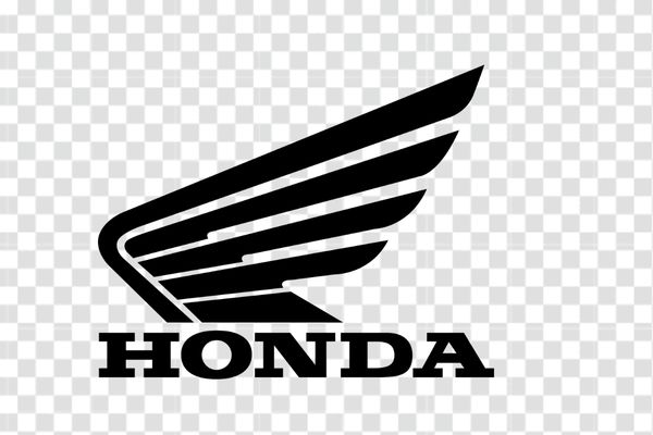 logo xe máy honda màu đen