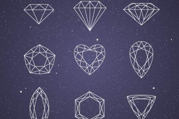 mẫu vector kim cương