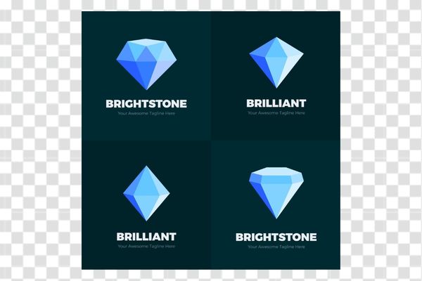 vector kim cương màu xanh
