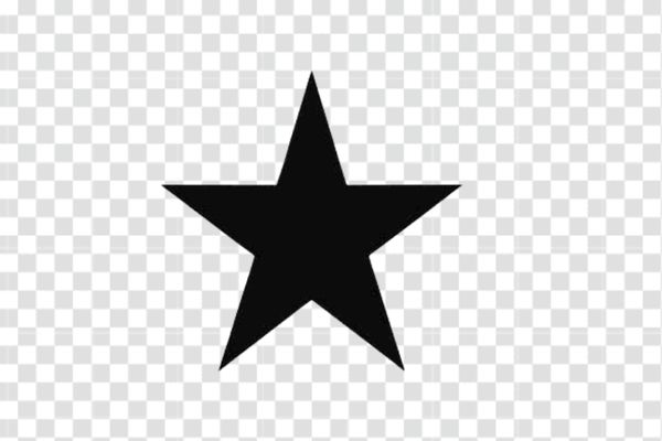 vector ngôi sao màu đen