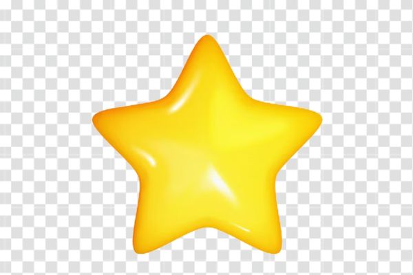 vector ngôi sao sáng màu vàng