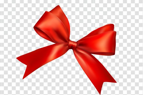 vector nơ màu đỏ