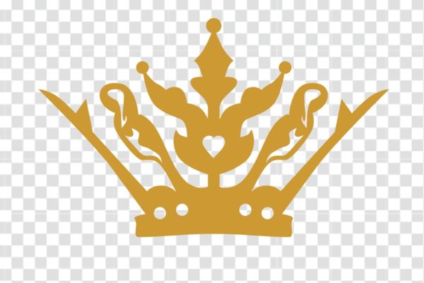 vector vương miện màu vàng